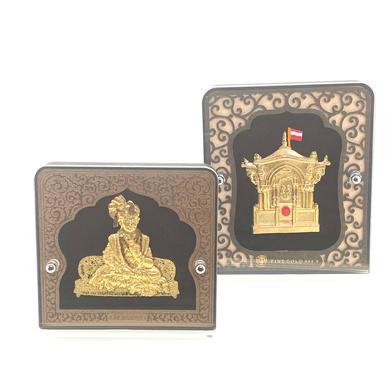 SWAMINARAYAN - 24K YELLOW GOLD LEAF - SMALL